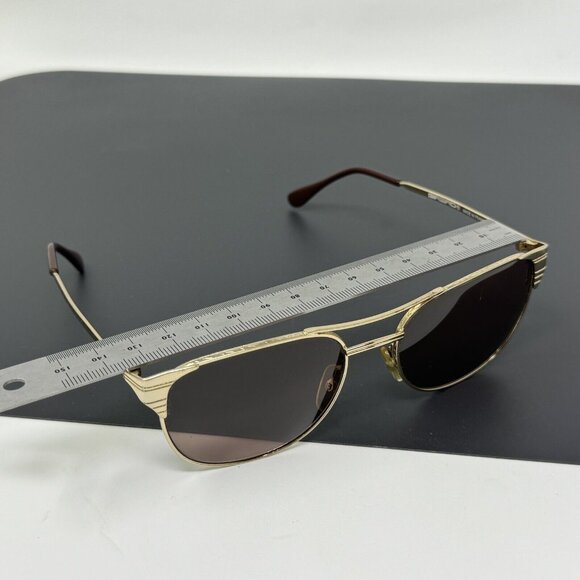 Vintage Girard 3530 Gold Pilot Metal Sunglasses France main image 6